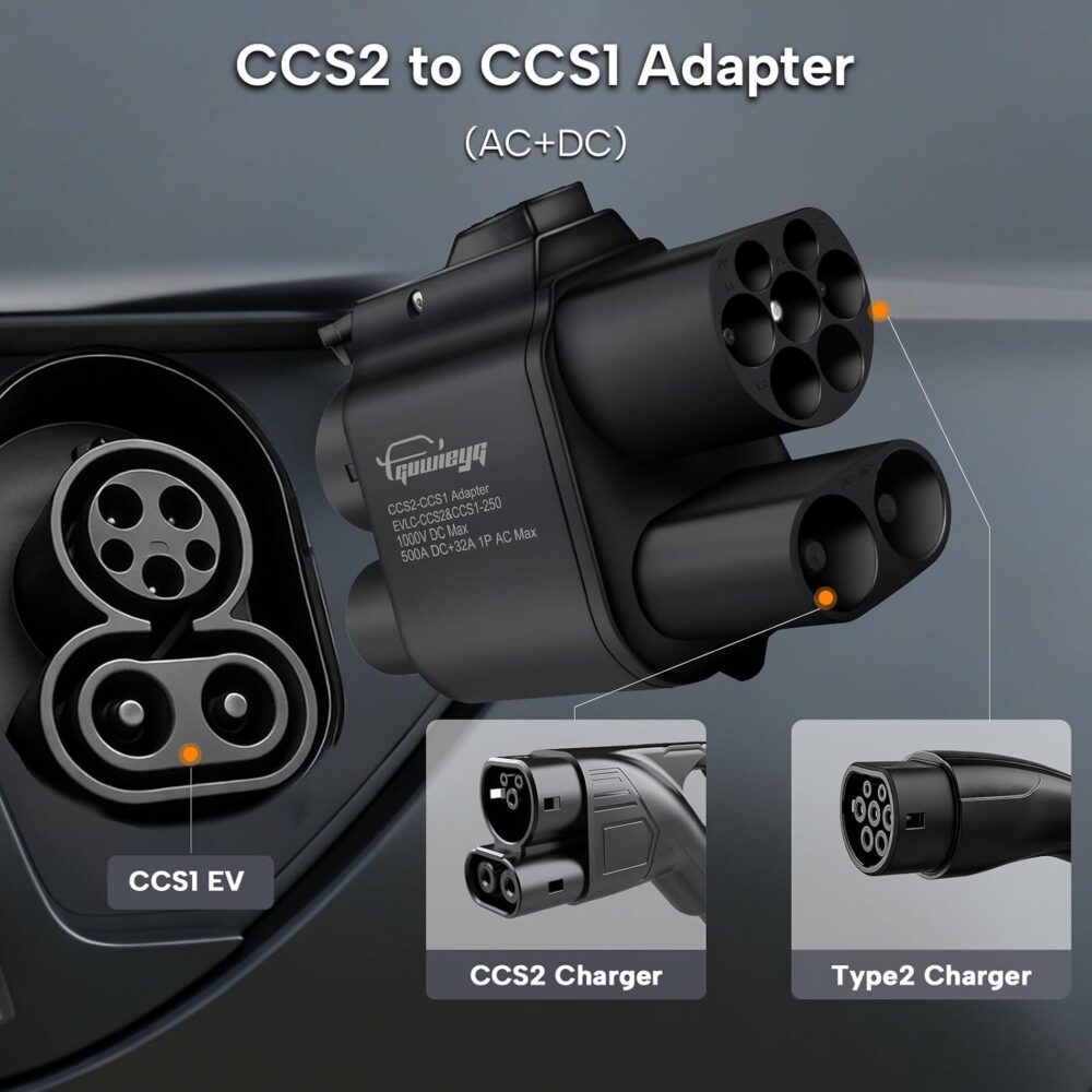 Adaptador CCS2 a CCS1 - Ampora EV